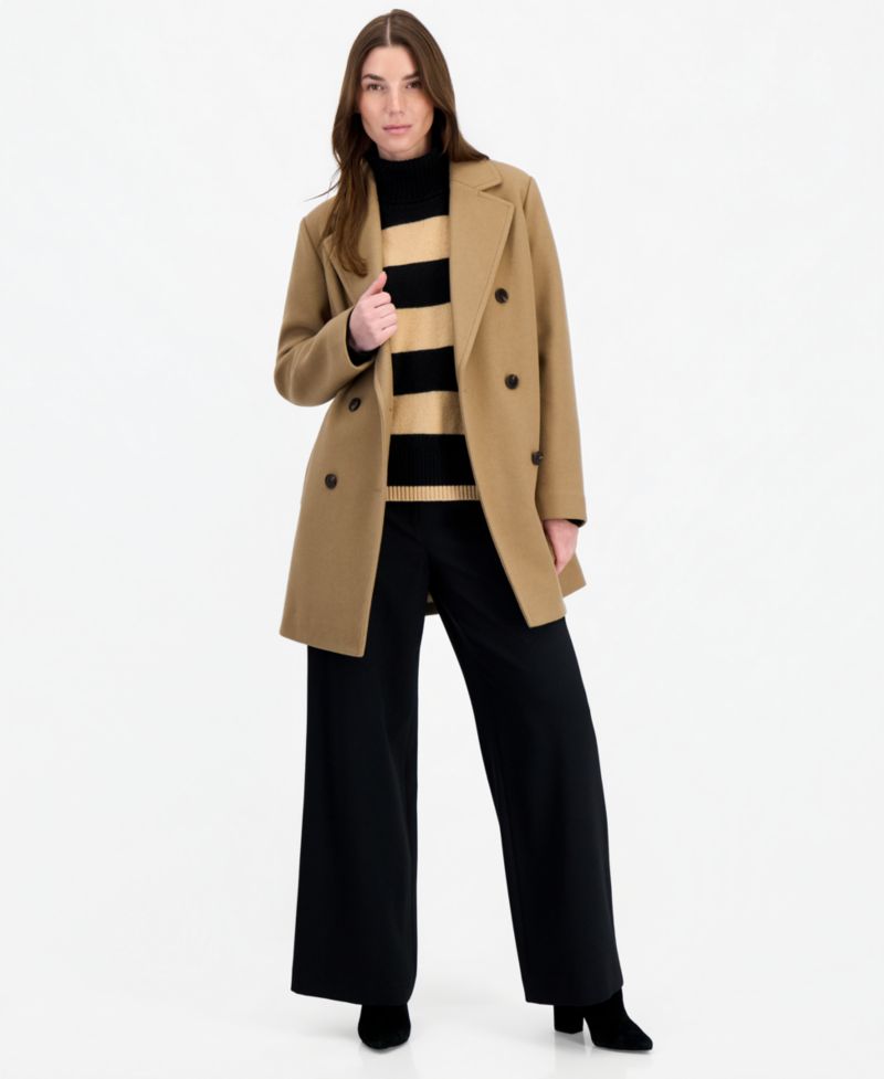 Women's Double-Breasted Pea Coat, Created for Macy's
