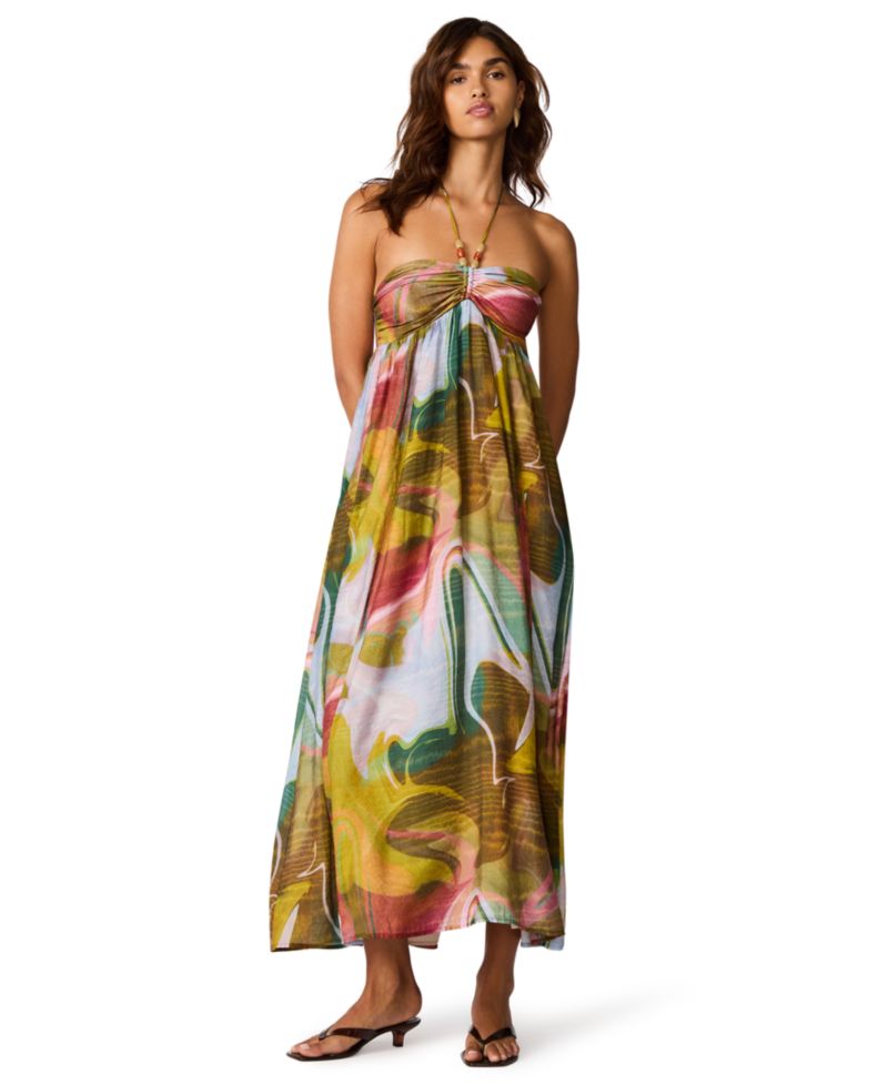 Women's Yazmina Sleeveless Halter Boho Dress