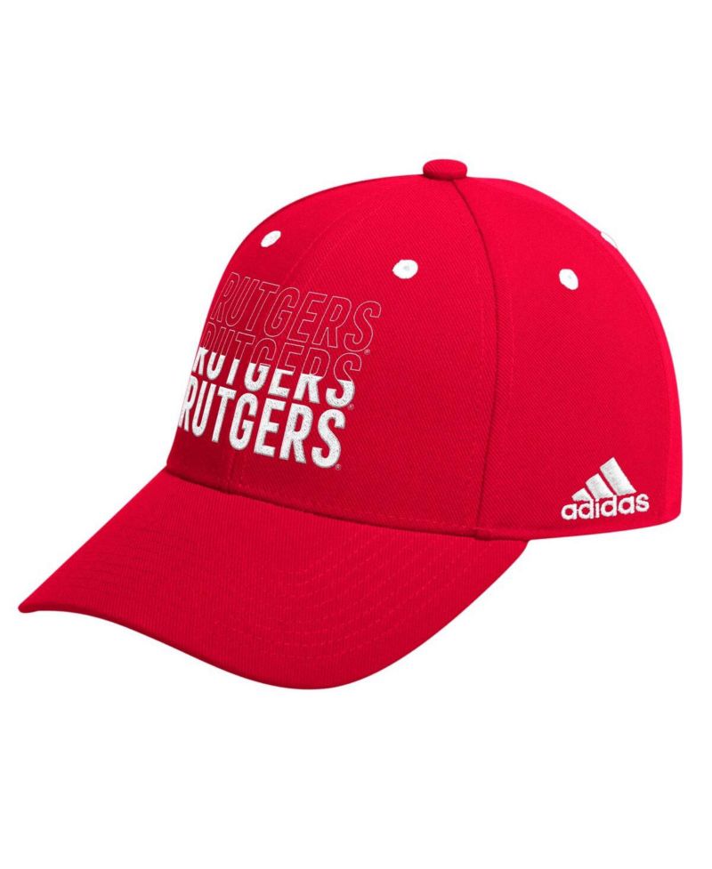 Men's Scarlet Rutgers Scarlet Knights Seasonal Half Font Adjustable Hat