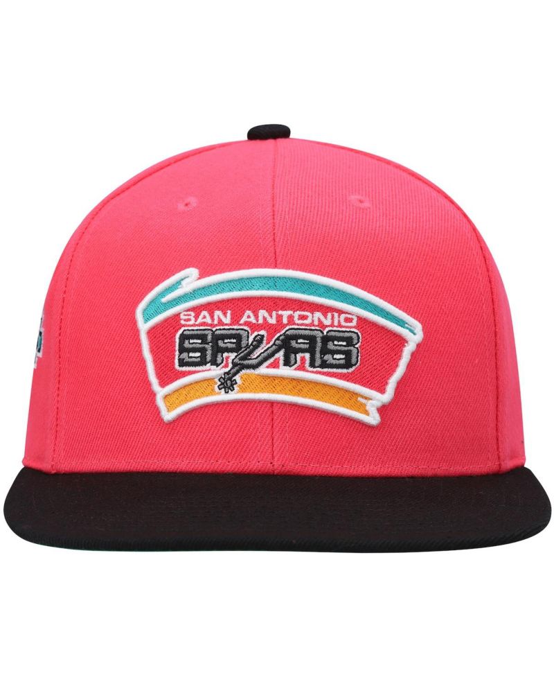 Men's Pink San Antonio Spurs Hardwood Classics Snapback Hat