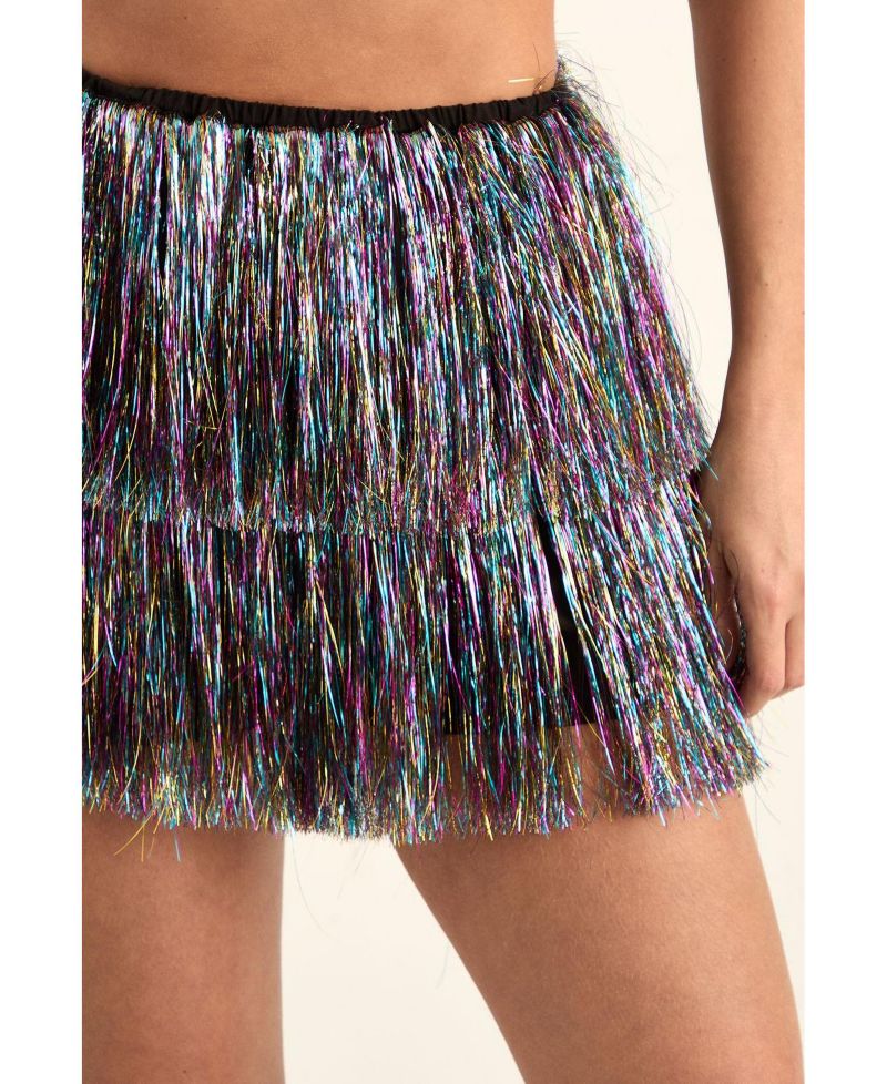 Women's Tinsel Tiered Shorts