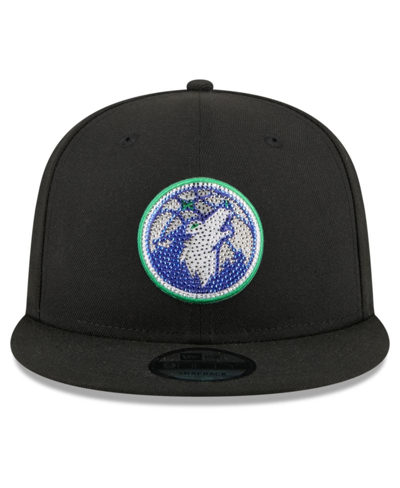 Men's Black Minnesota Timberwolves 2026 NBA Draft Crystal 9FIFTY Snapback Hat