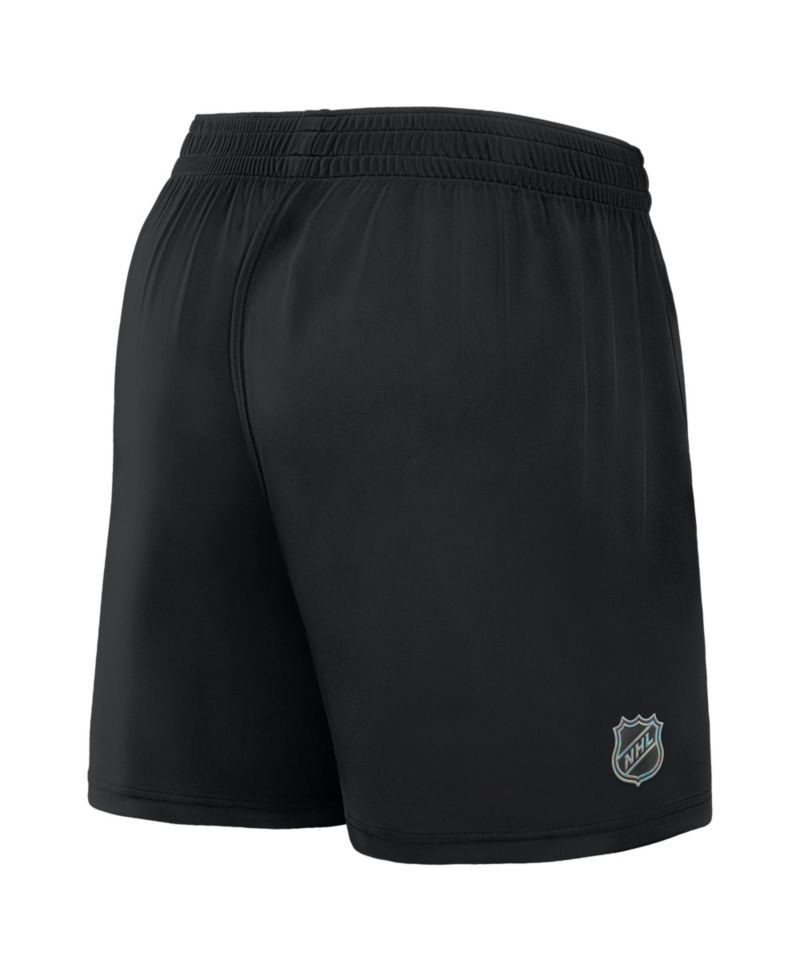Men's Black Boston Bruins Authentic Pro Training Shorts