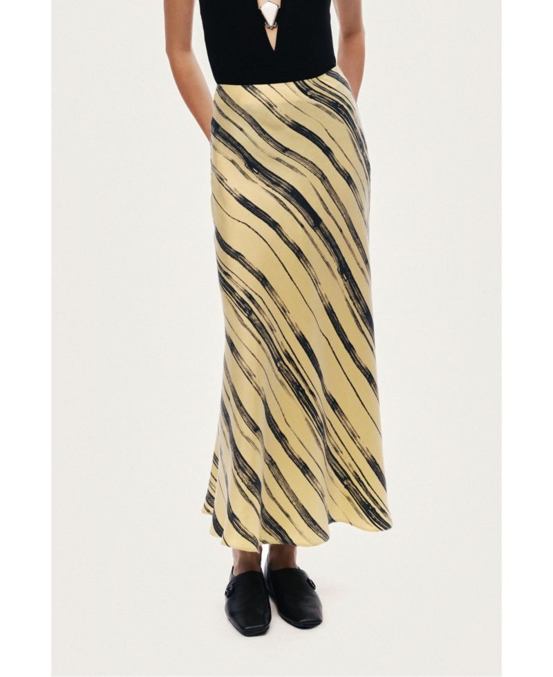Women's Lightweight Printed Midi Skirt