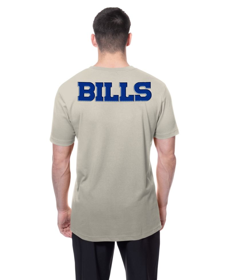 Men's Light Beige Buffalo Bills Multi Patch T-Shirt
