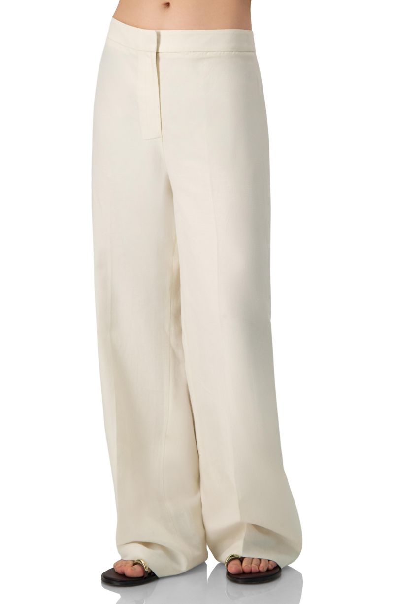 Women's Linen Straight-Leg Pants