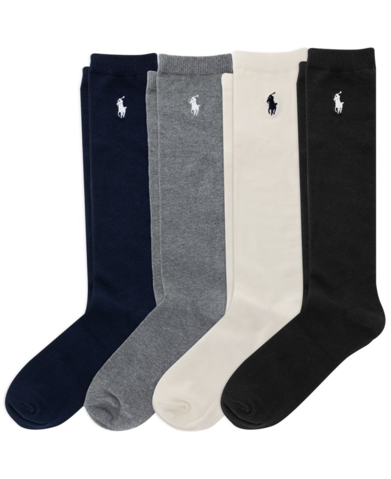 Girls' 4-11 Knee High Socks, 3+1 Bonus Pack