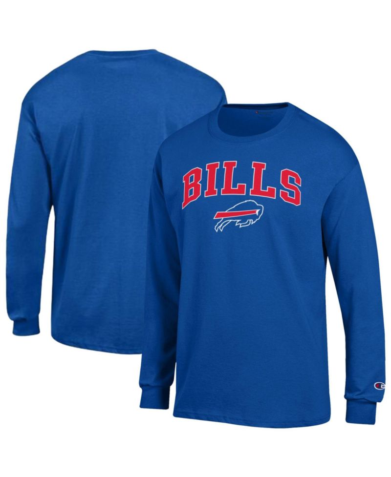 Men's Royal Buffalo Bills Arch Over Logo Long Sleeve T-Shirt