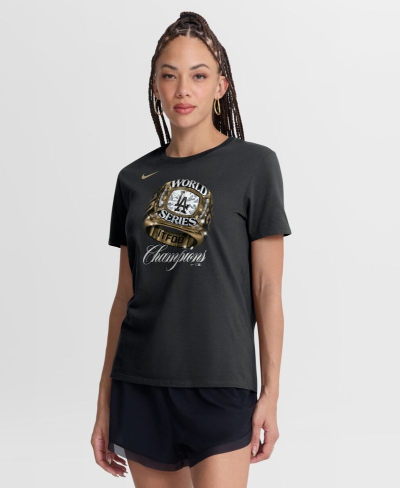 Women's Black Los Angeles Dodgers 2026 Gold Collection Graphic T-Shirt
