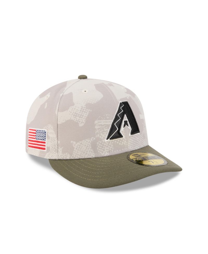 Men's Light Beige/Olive Arizona Diamondbacks 2025 Armed Forces Day 59FIFTY Fitted Hat
