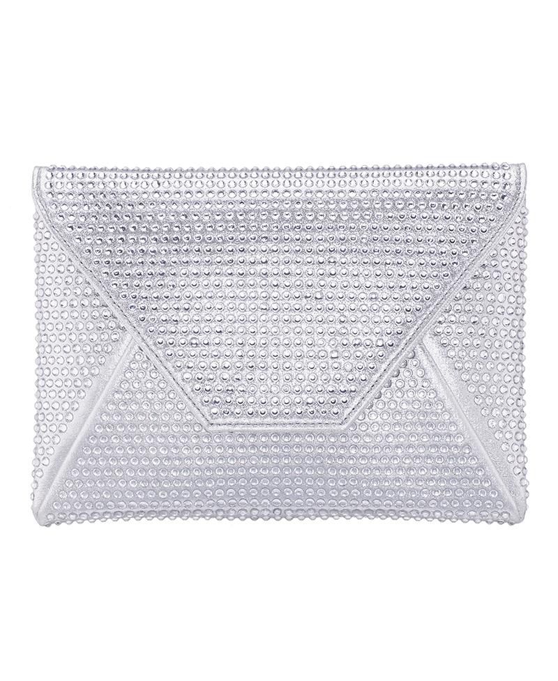 Crystal Encrusted Square Envelope Clutch