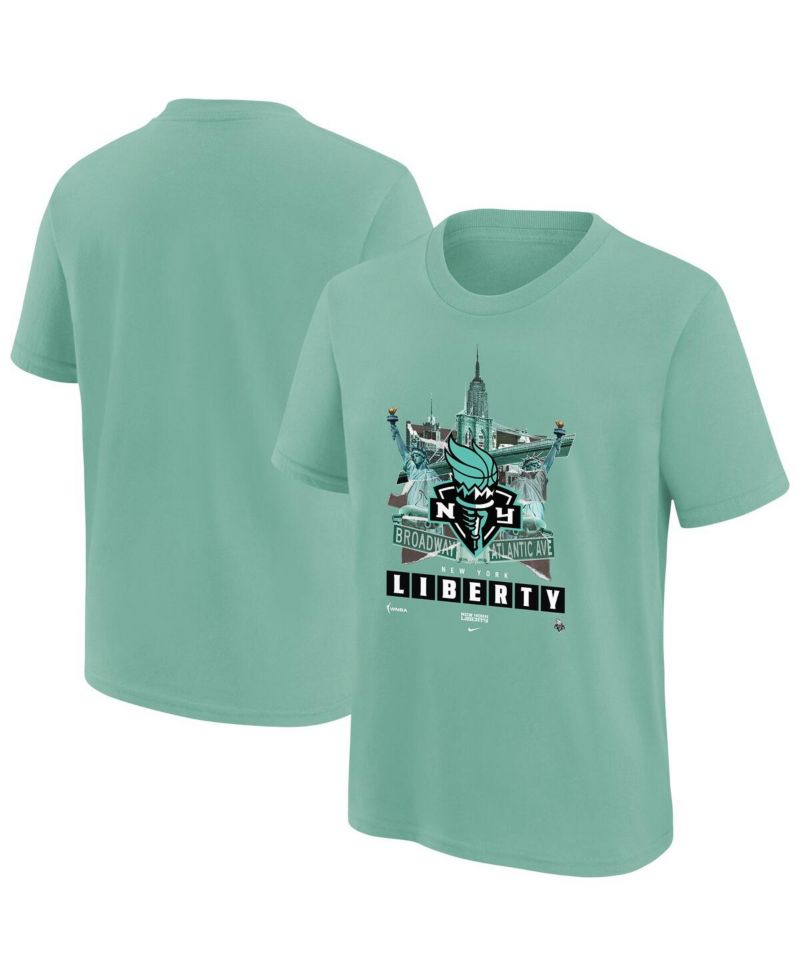 Big Boys and Girls Mint New York Liberty Original Content T-Shirt