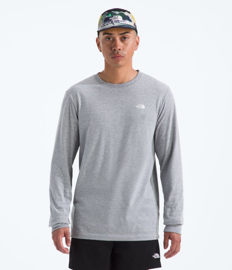 Men's Long Sleeve Box Never Stop Exploring T-shirt