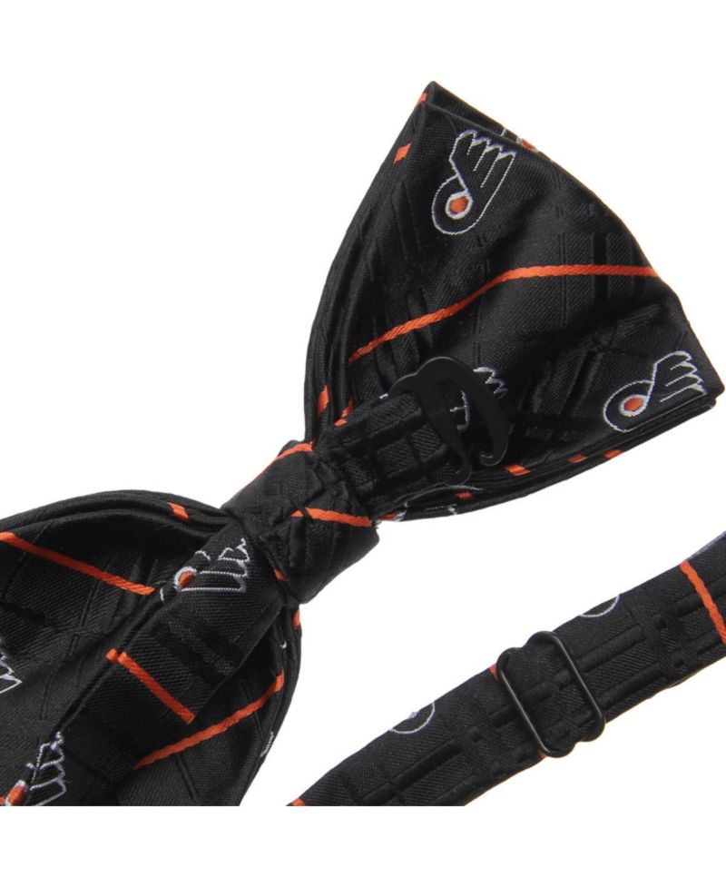 Men's Black Philadelphia Flyers Oxford Bow Tie