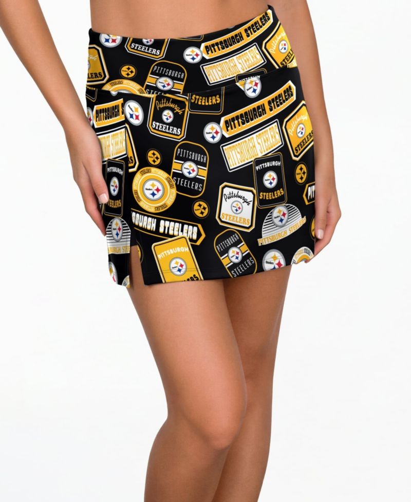 Women's Black Pittsburgh Steelers Grady Sleep Skort