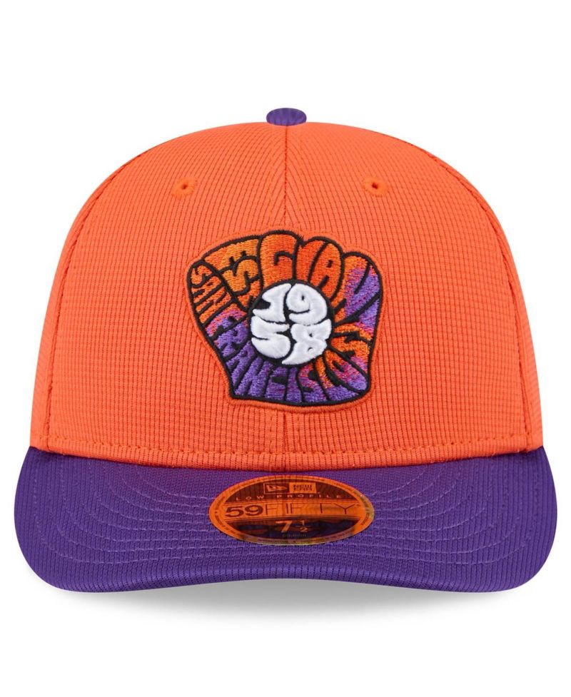 Men's Orange/Purple San Francisco Giants 2025 City Connect Batting Practice Low Profile 59FIFTY Fitted Hat