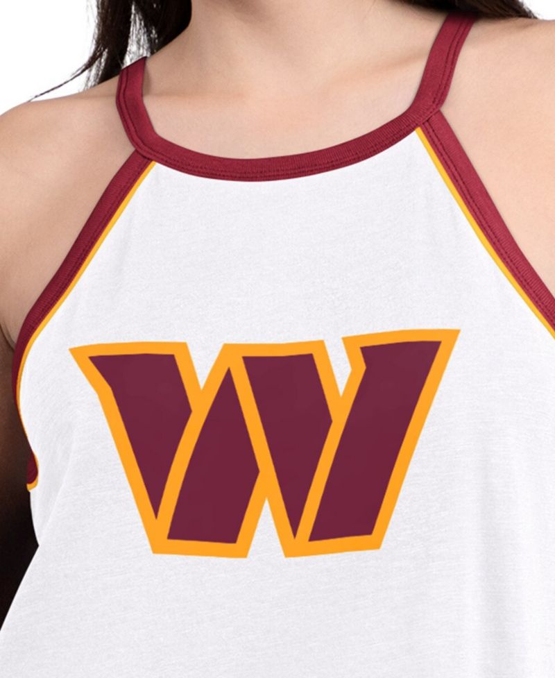 Women's White Washington Commanders Redemption Win Slub Tank Top
