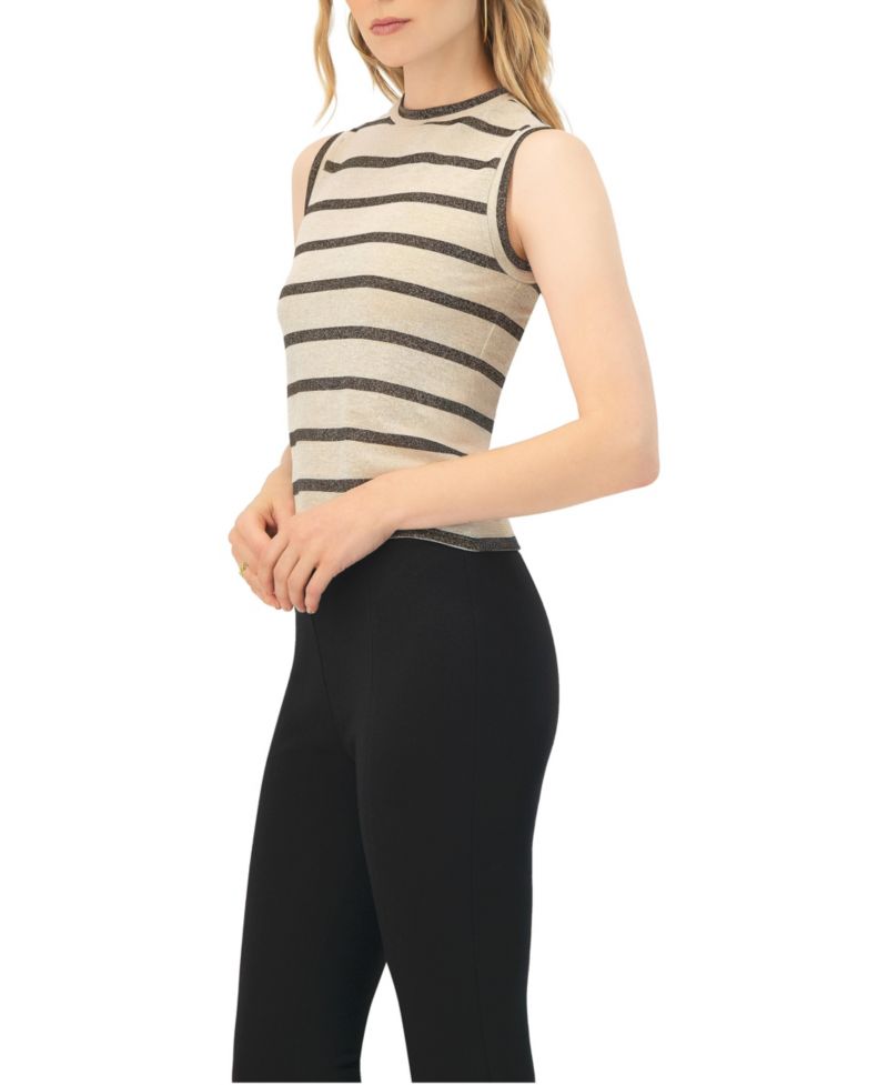 Women's Striped Round Neck Blouse