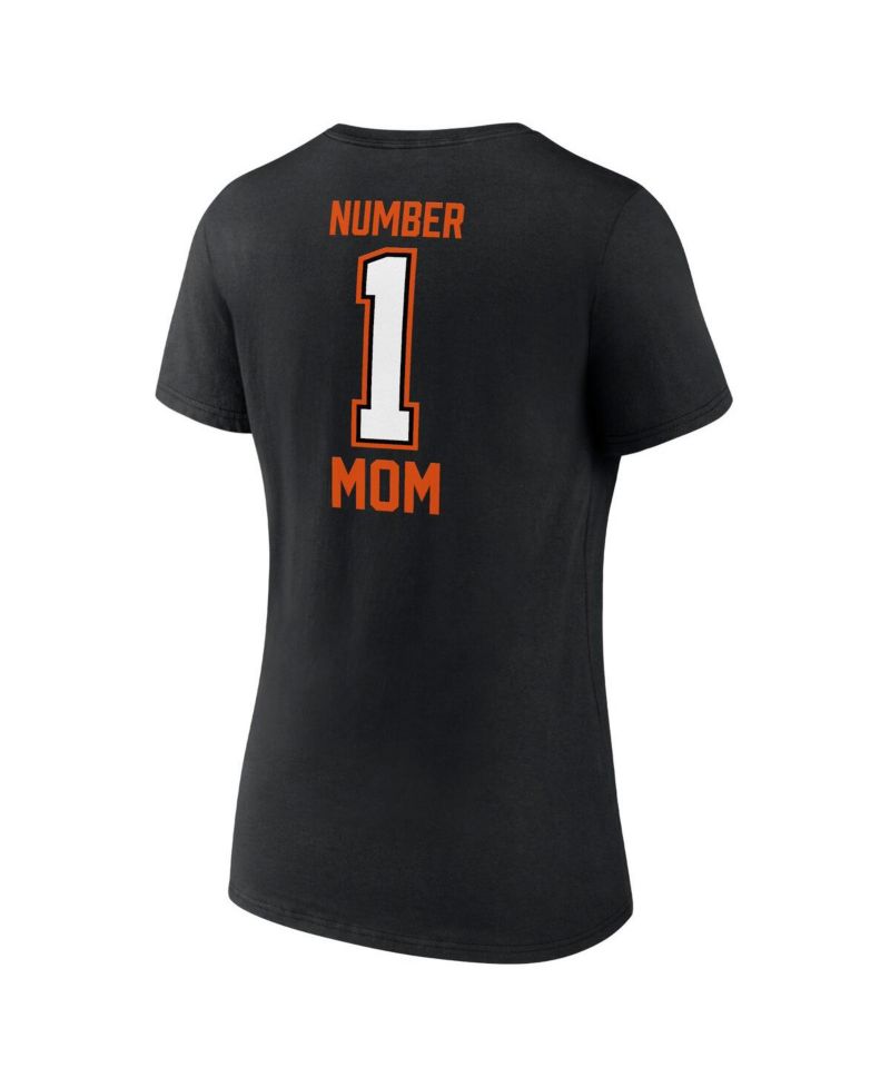 Women's Black Cincinnati Bengals Mother's Day V-Neck T-Shirt