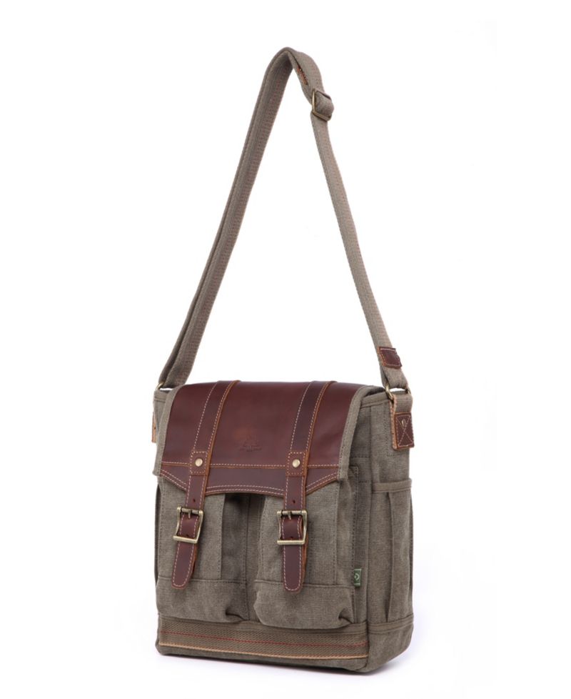 Turtle Ridge 4-Pocket Canvas Crossbody Bag