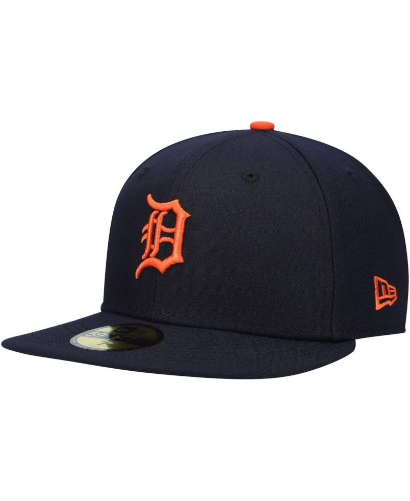 Men's Navy Detroit Tigers Authentic Collection On-Field Road 59FIFTY Fitted Hat