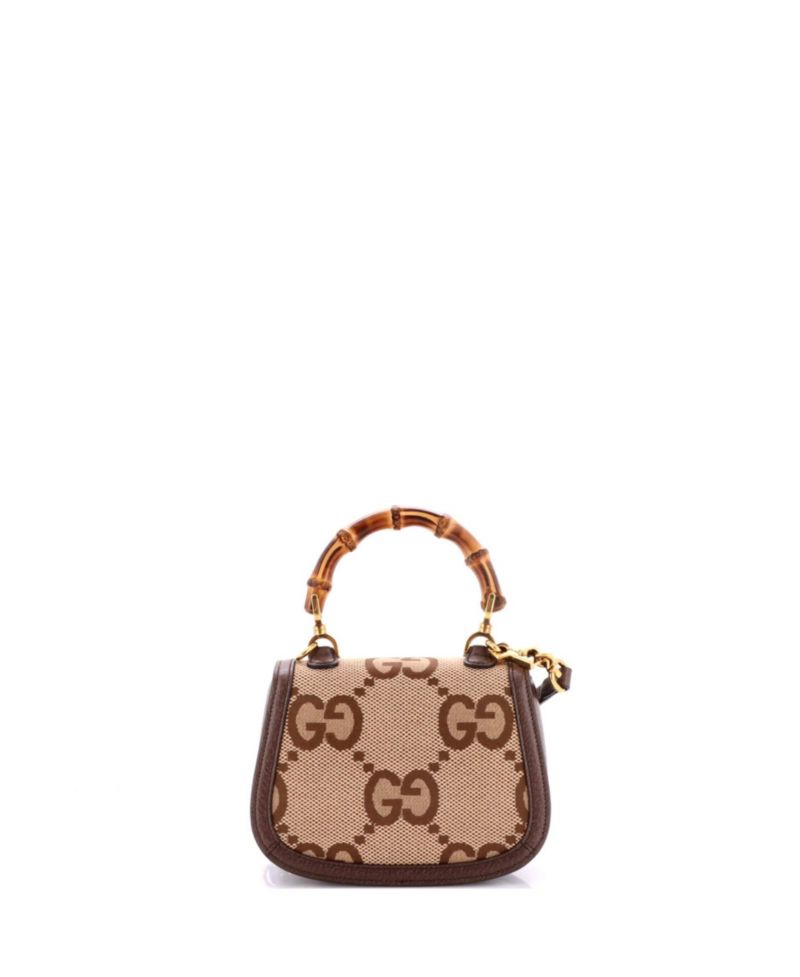 Mini Bamboo 1947 Top Handle Bag Jumbo GG Canvas