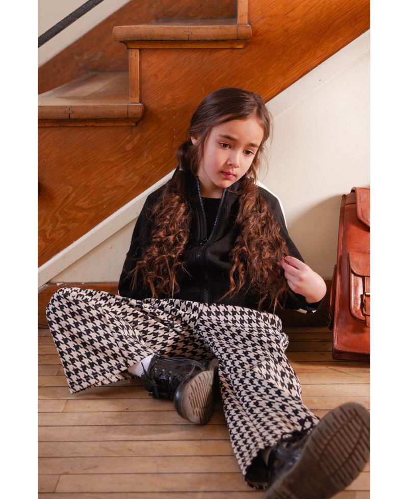 Big Girls 6-14 Flare Pants Houndstooth