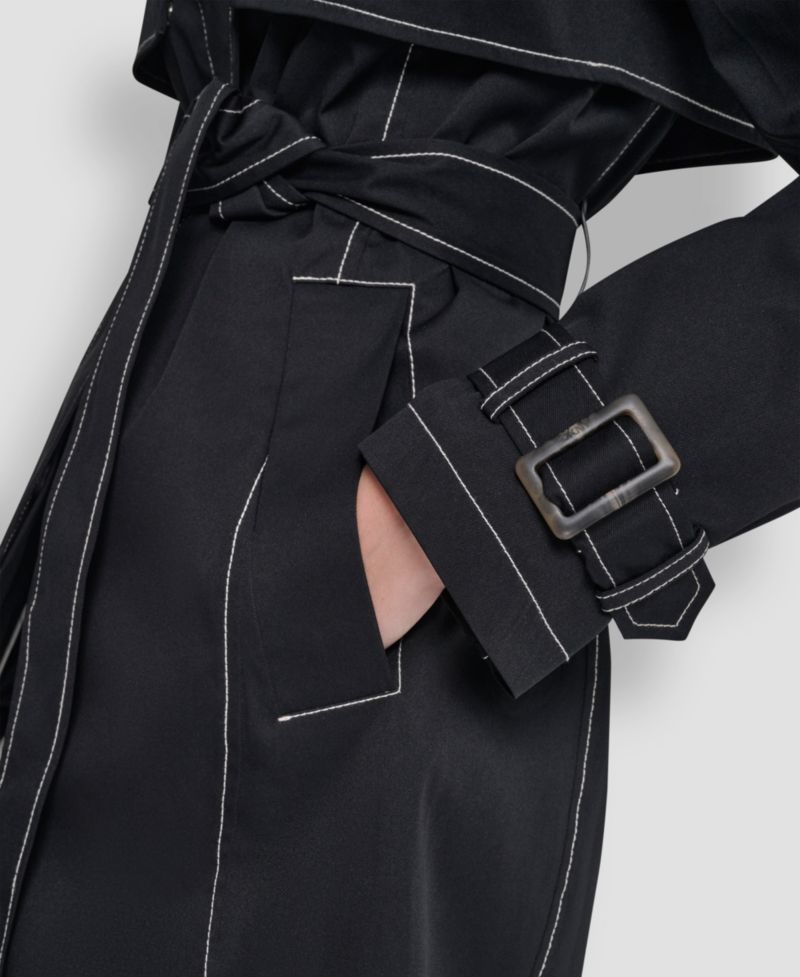 Women's Top Collar Utility Raincoat