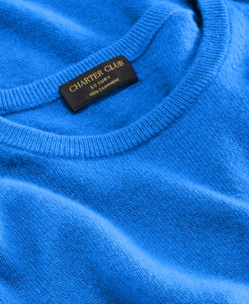 100% Cashmere Women's Petite Long-Sleeve Crewneck Sweater