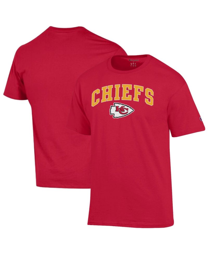 Men's Red Kansas City Chiefs Arch Over Logo T-Shirt