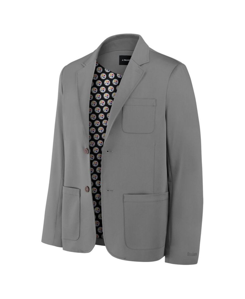 Men's Graphite Pittsburgh Steelers Man-In-Motion Blazer