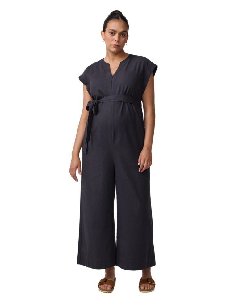 Maternity Ingrid + Isabel Tie Waist Jumpsuit