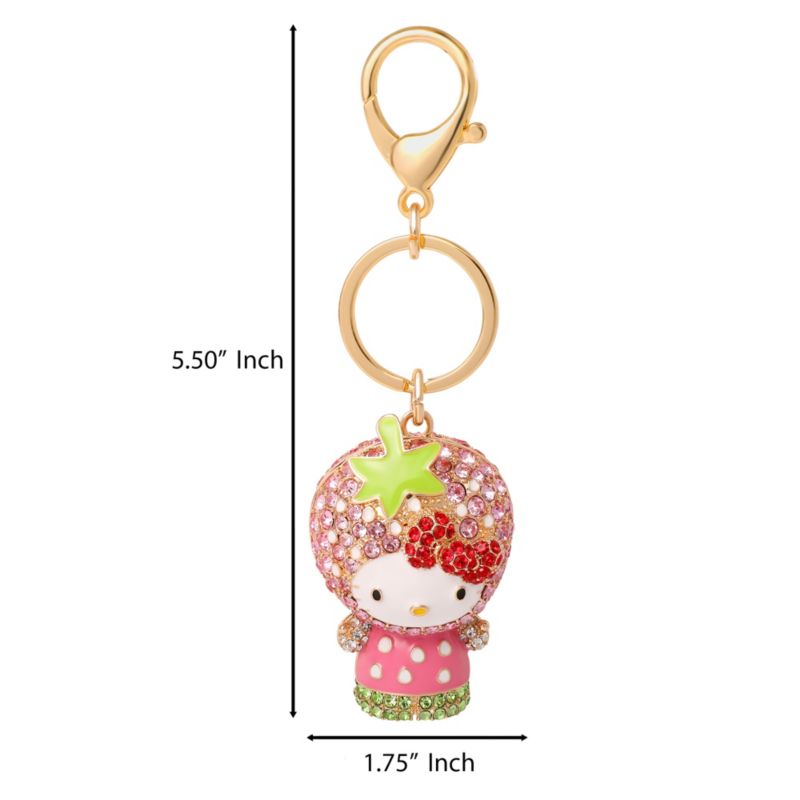 Sanrio x Strawberry Shortcake Crystal Keychain