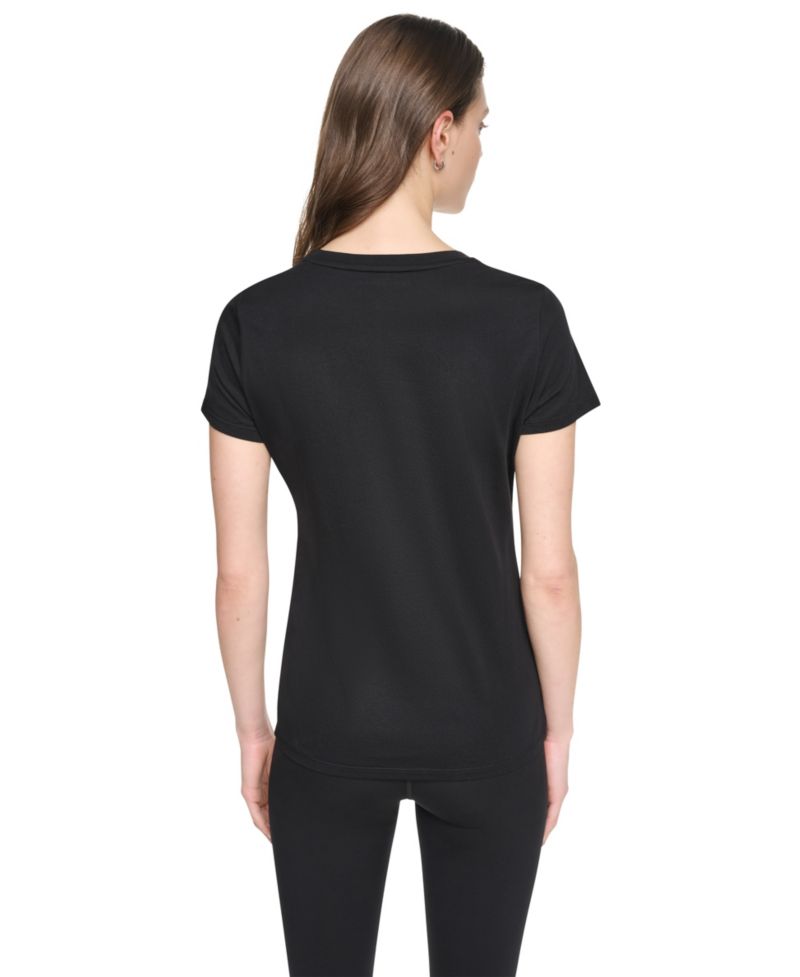 Women's Flocked Logo Crewneck T-Shirt