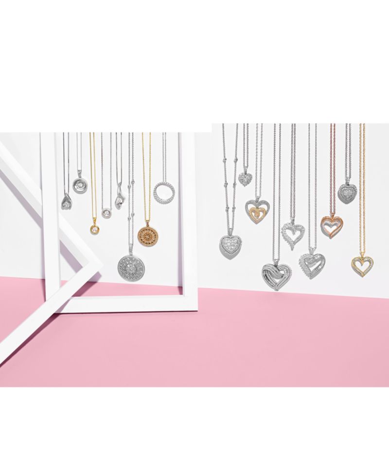 EFFY® Diamond Disc Pendant Necklace (1/4 ct. t.w.) in 14k White, Rose, or Yellow Gold