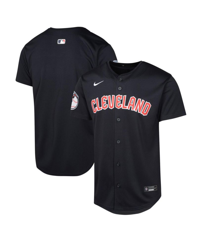 Big Boys and Girls Navy Cleveland Guardians Alternate Limited Jersey