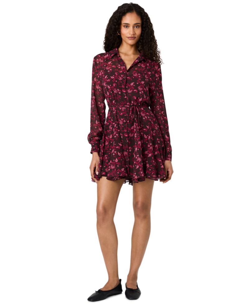 Women's Marina Aurora Floral Long-Sleeve Mini Dress