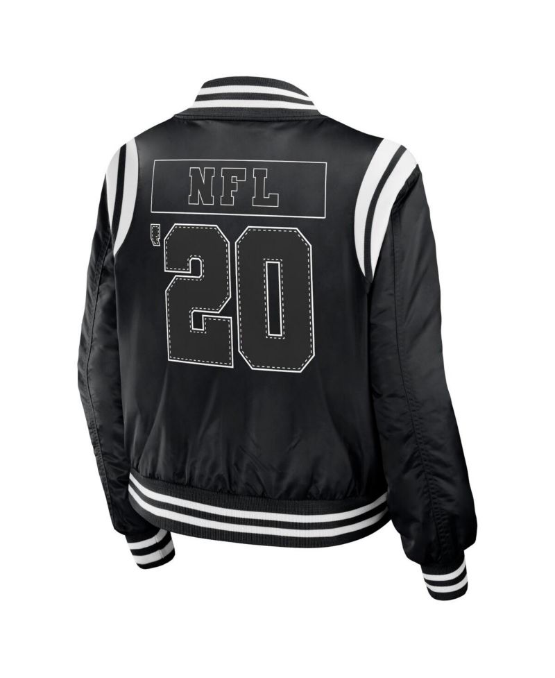 Women's Black Shield Merchandise Bomber Full-Zip Jacket