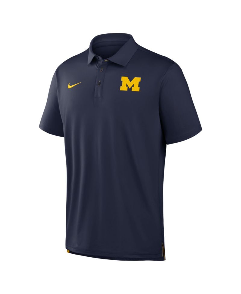 Men's Navy Michigan Wolverines 2026 Sideline Tour Dri-FIT Polo Shirt