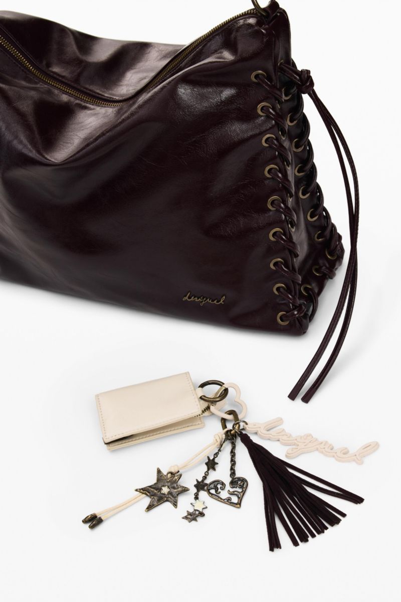 Women's Large Shiny Woven Bag