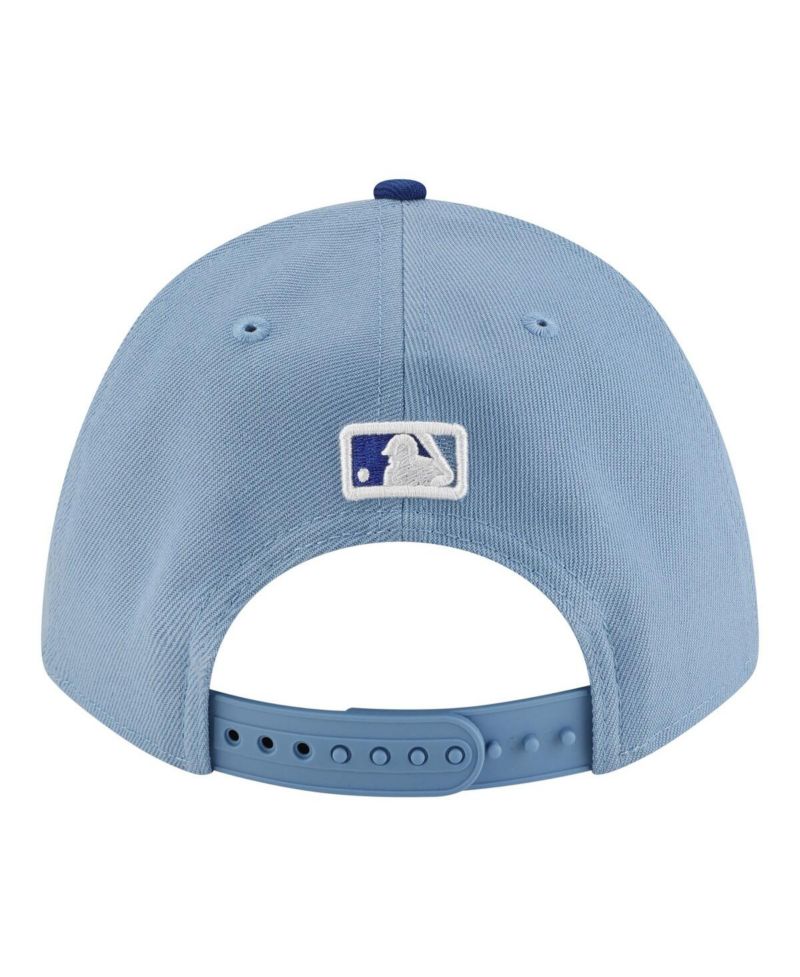 Men's White/Light Blue Kansas City Royals Player Replica 9FORTY M-Crown Adjustable Hat