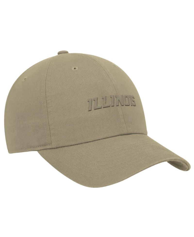 Men's Beige Illinois Fighting Illini Club Adjustable Hat