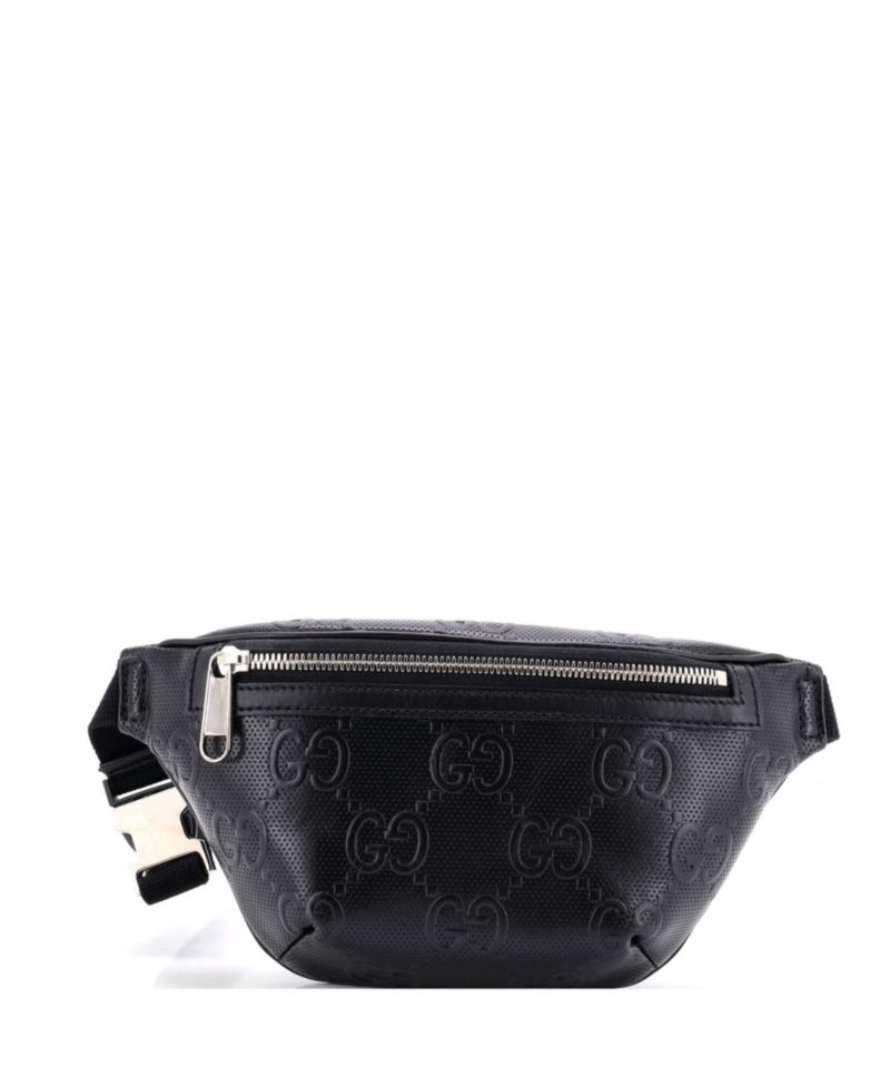 Small Belt Bag GG Embossed Perforated Leather