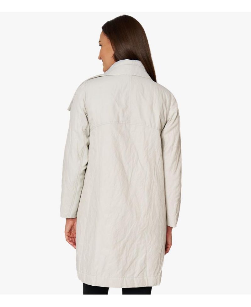 Women's Lightly Padded Water Repellent Button-Front Kentfield Coat
