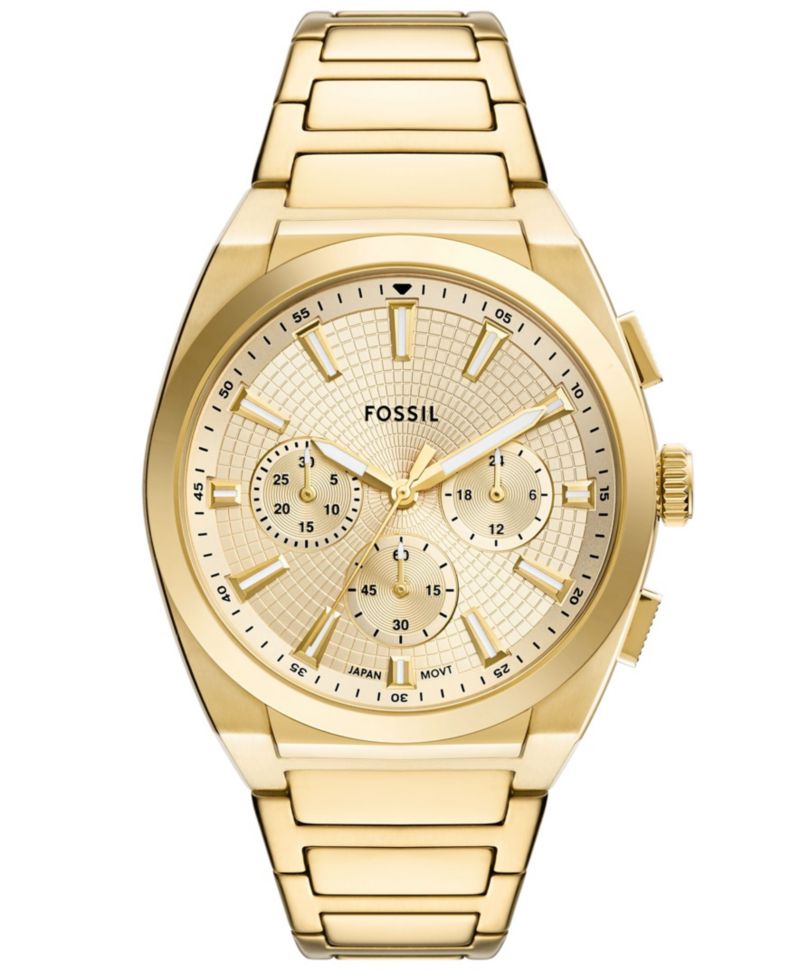 Men's Everett Chronograph Gold-Tone Stainless Steel Watch, 44mm