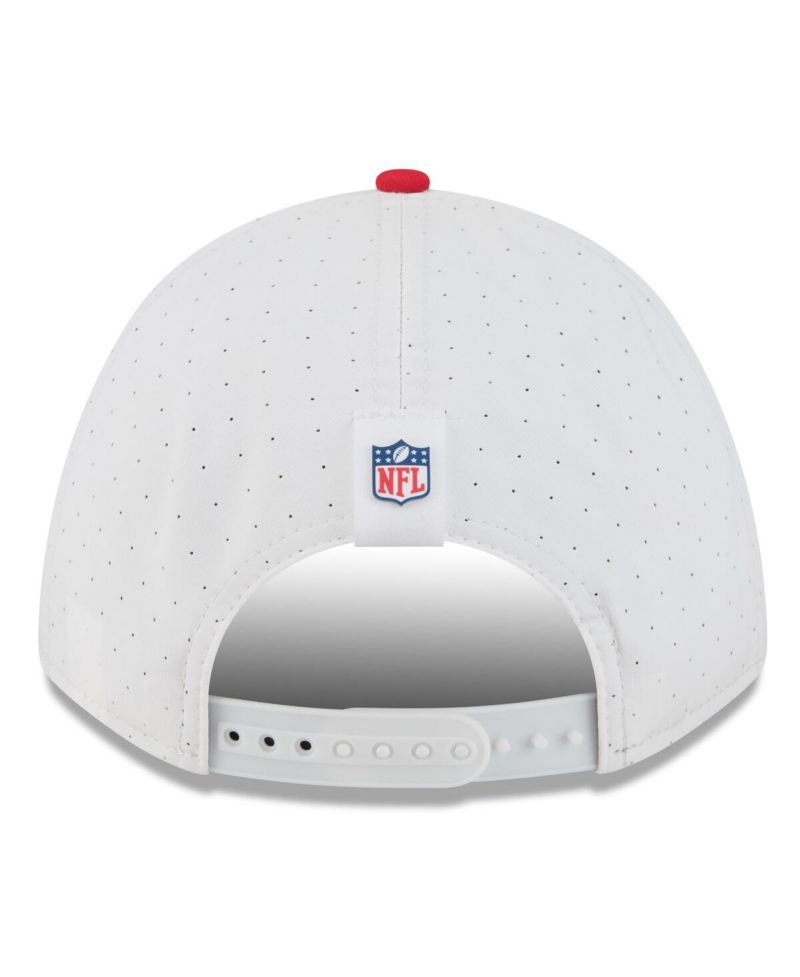 Men's White/Red Kansas City Chiefs 2025 NFL Training Camp A-Frame 9FORTY Adjustable Hat