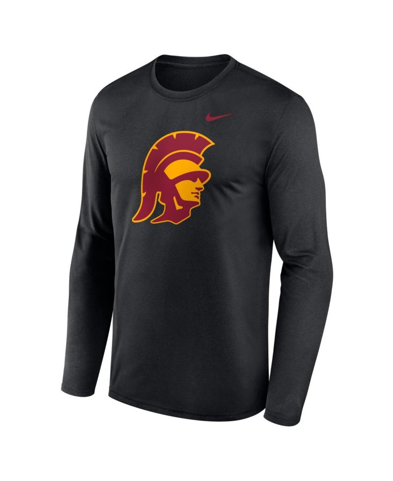 Men's Black USC Trojans Primetime Alternate Logo Legend Long Sleeve T-Shirt