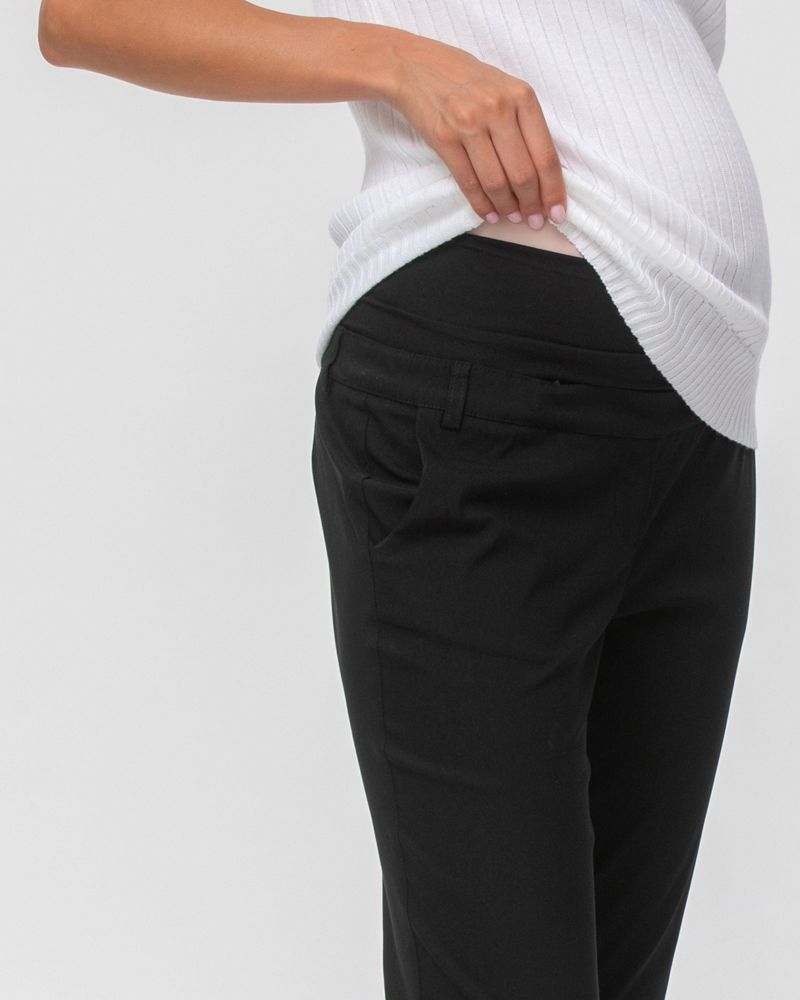 Maternity Super Stretch Straight Slim Fit Elwood Trousers