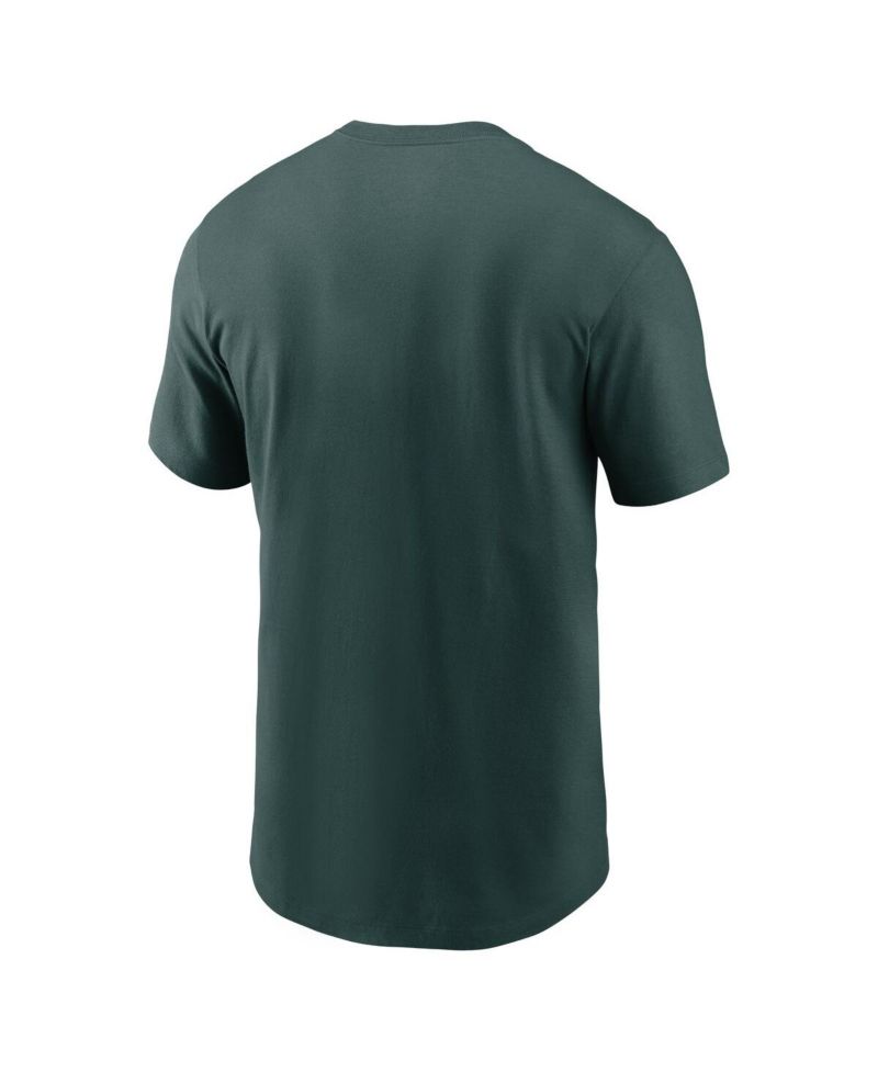 Men's Green Michigan State Spartans Baseball T-Shirt