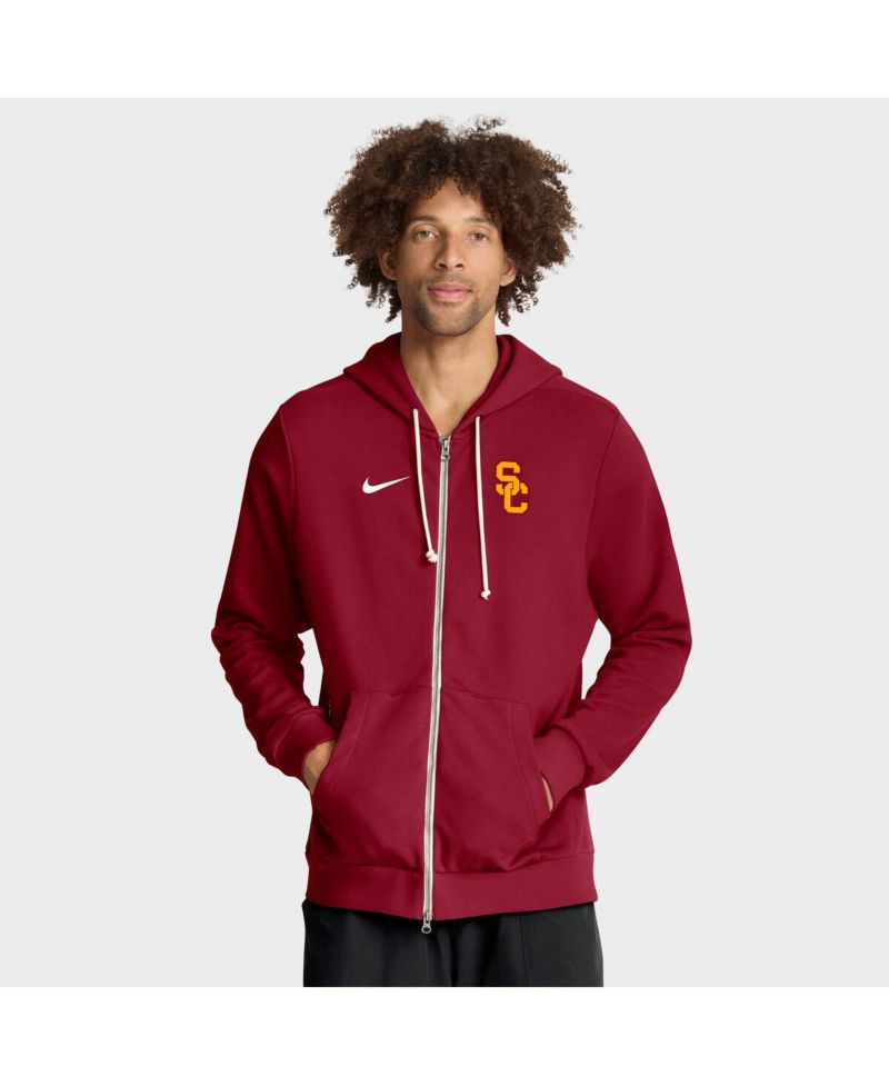 Men's Cardinal USC Trojans 2025 Sideline Standard Issue Dri-FIT Full-Zip Hoodie